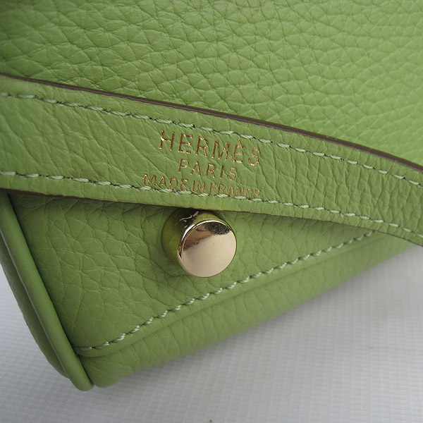 High Quality Hermes Kelly 35CM Togo Leather Bag Green 6308 - Click Image to Close